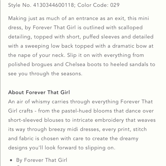 NWT $160 ANTHROPOLOGIE | Forever That Girl Scallop Mini Dress M - Picture 9 of 10